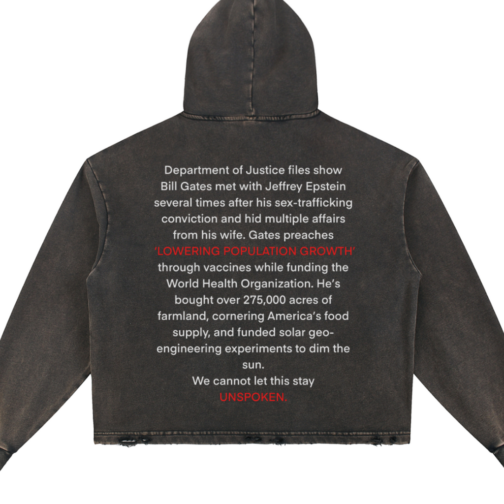 Vintage Washed Frayed-Hem Hoodie